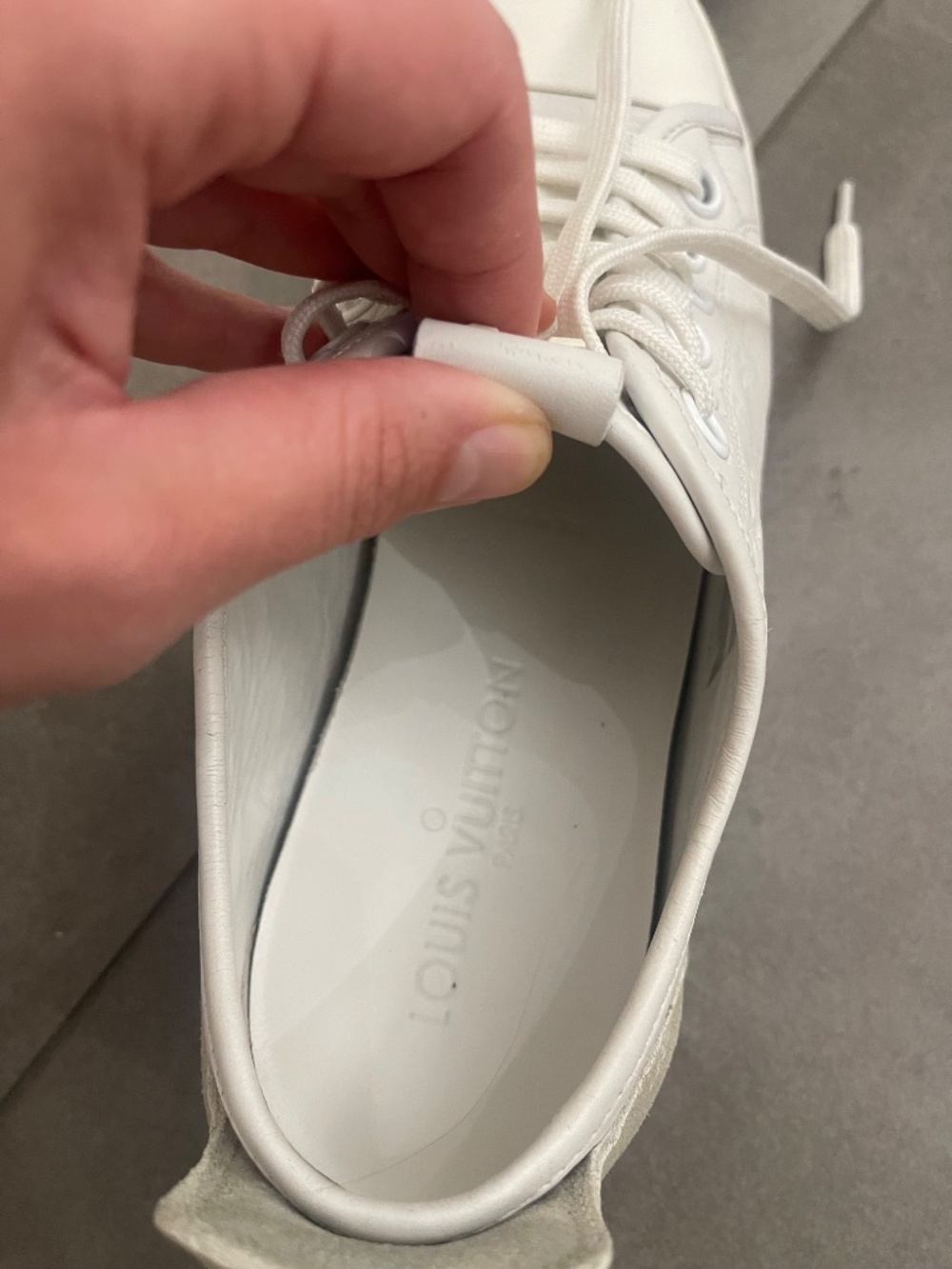 Leather Louis Vuitton sneakers size 38 - Picture 6 of 9